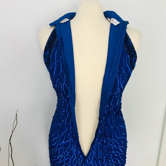 Laurence Kazar blue sequins dress - Picture 8 of 13